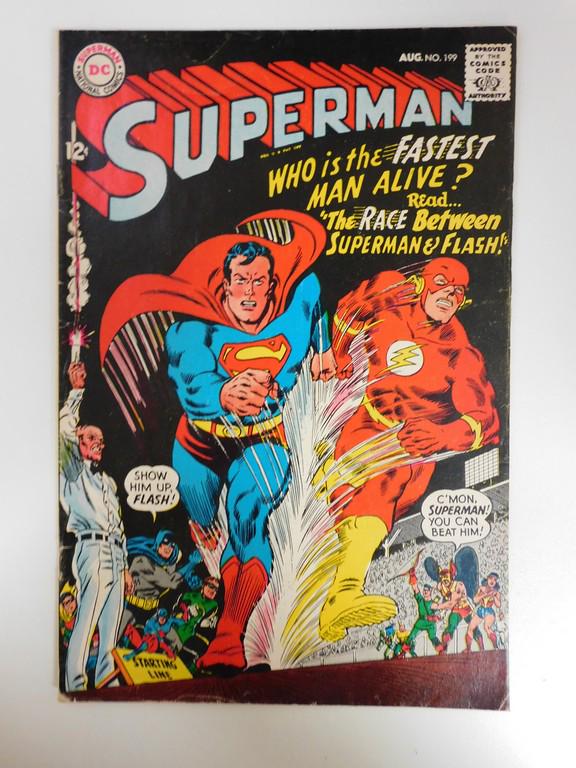 Superman #199: No Reserve! Superman #199: VG Shipping: Individual Comics: Flat-rate of $9.99 (1-8 comics) or $19.99 (9+ comics) to anywhere within the contiguous U.S. International: Foreign shipping rates are determ