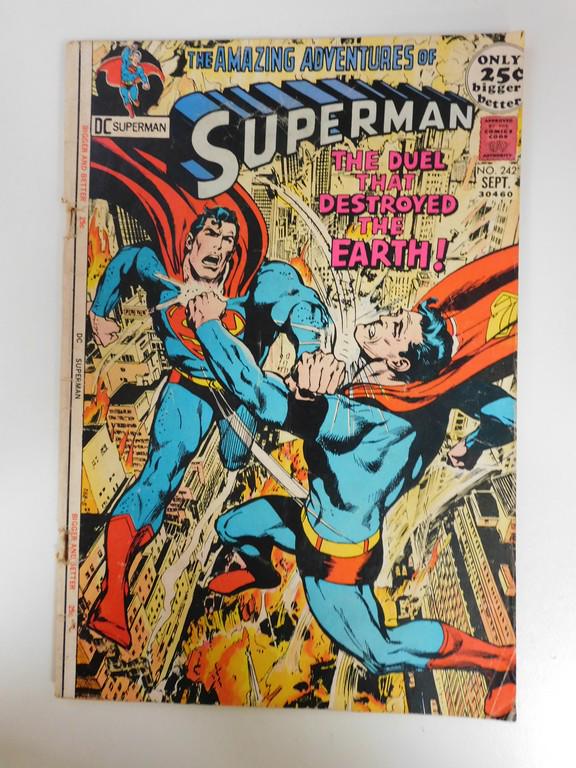 Superman #242: No Reserve! Superman #242: VG Shipping: Individual Comics: Flat-rate of $9.99 (1-8 comics) or $19.99 (9+ comics) to anywhere within the contiguous U.S. International: Foreign shipping rates are determ