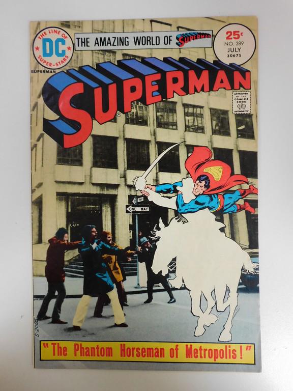 Superman #289: No Reserve! Superman #289: VG/FN Shipping: Individual Comics: Flat-rate of $9.99 (1-8 comics) or $19.99 (9+ comics) to anywhere within the contiguous U.S. International: Foreign shipping rates are det
