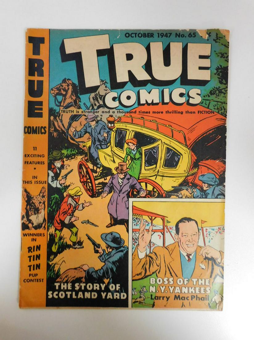 True Comics #65: No Reserve! True Comics #65: VG- Shipping: Domestic: Flat-rate of $9.99 (1-8 comics) or $19.99 (9+ comics) to anywhere within the contiguous U.S. International: Foreign shipping rates are determined b