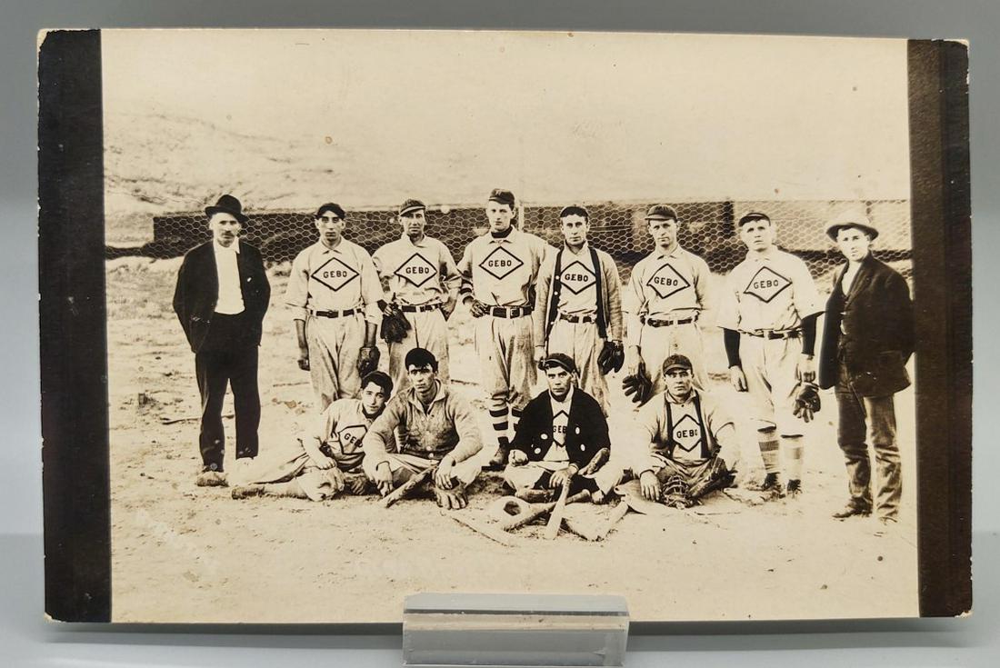 Rare Gebo Wyoming 1910's Baseball Team Photo (1 of 2)