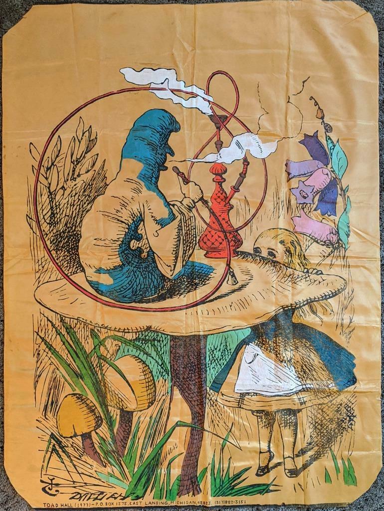 PSYCHEDELIC 1977 TOAD HALL ALICE IN WONDERLAND SCREEN (1 of 5)