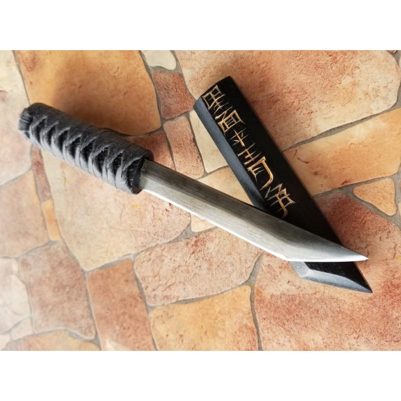 Tanto knife - samurai dagger Handle is covered python (1 of 8)