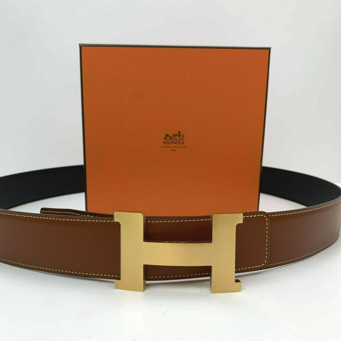 HERMES Constance Reversible Belt 38mm Calfskin (1 of 12)