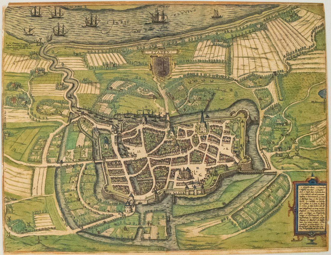 1588 Braun and Hogenberg View of Stade, Germany -- (1 of 1)