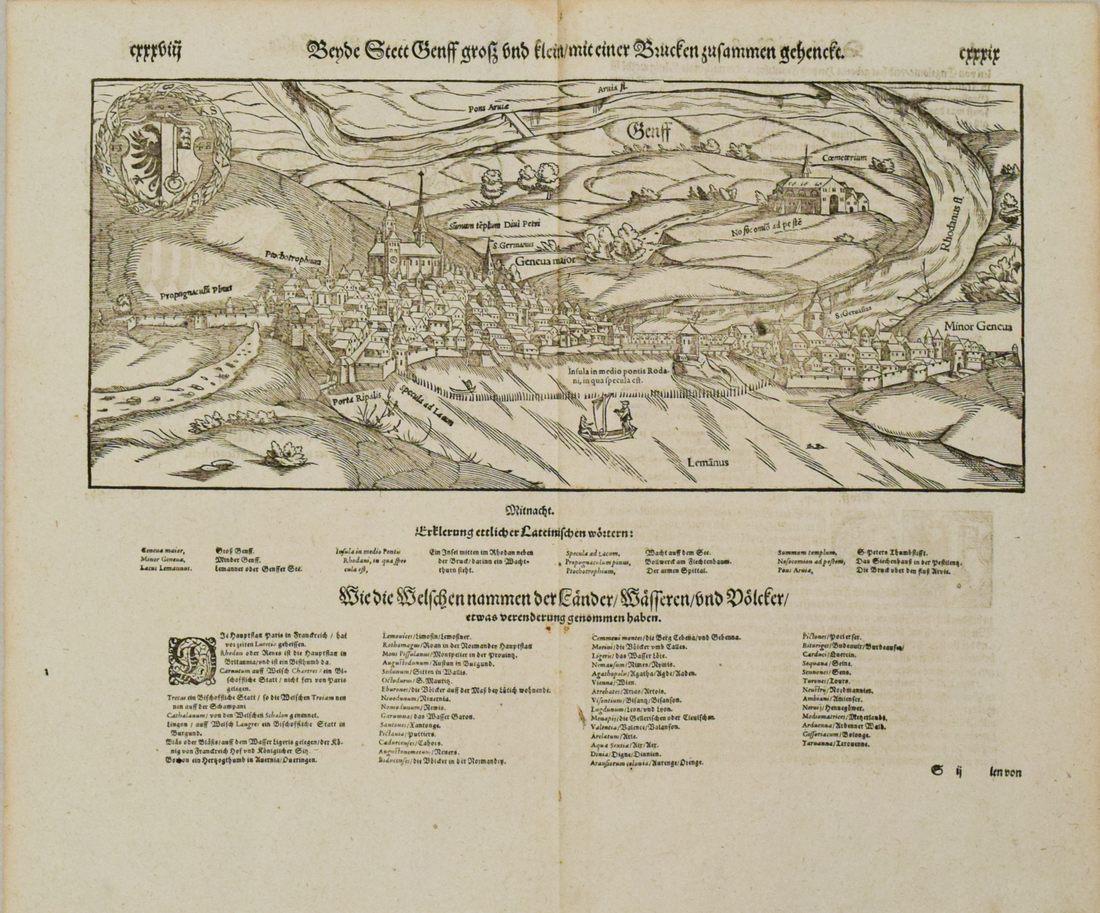 1598 Munster View of Geneva -- Die Statt Genff (1 of 1)