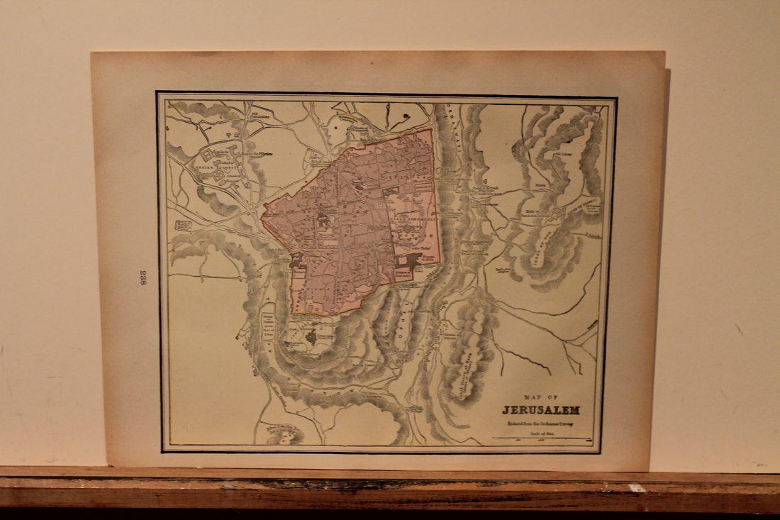 1888 Map of Jerusalem (1 of 3)