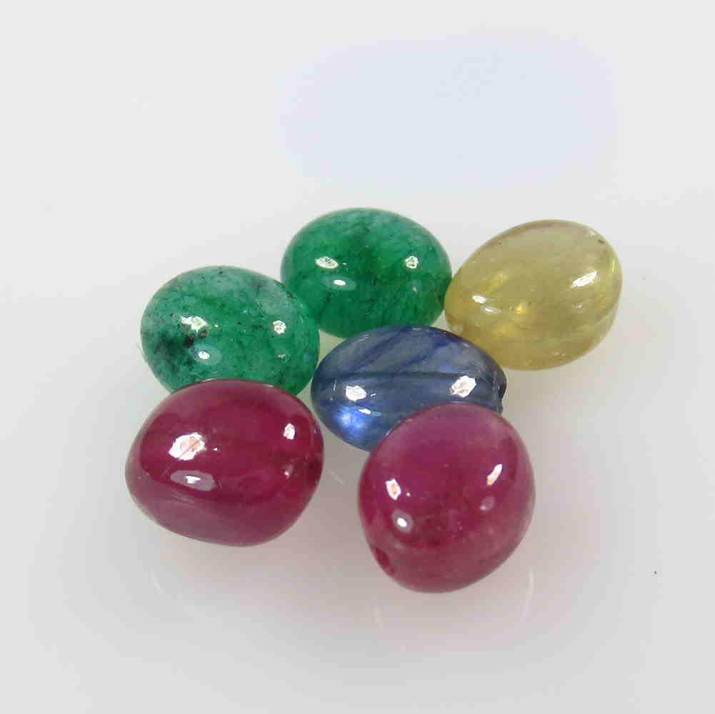 6.82 Ctw Natural Mozambique Red Ruby Round Beads (1 of 2)