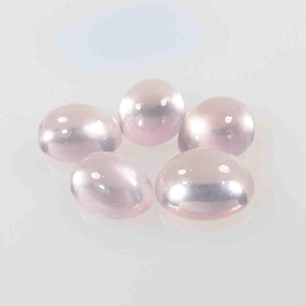 8.30 Ctw Natural 5 Rose Quartz Oval Set (1 of 2)