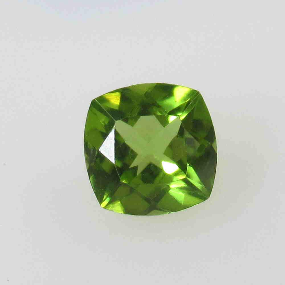 1.73 Ctw Natural Pakistan Peridot Cushion Cut: No Reserve! Title: 1.73 Ctw Natural Pakistan Peridot Cushion Cut Stone Clarity: VVS Gemstone: Peridot Carat Weight: 1.73 Dimensions: 7.10 x 7.10 x 4.80 mm Additional Information: Top Class Luster / Ex