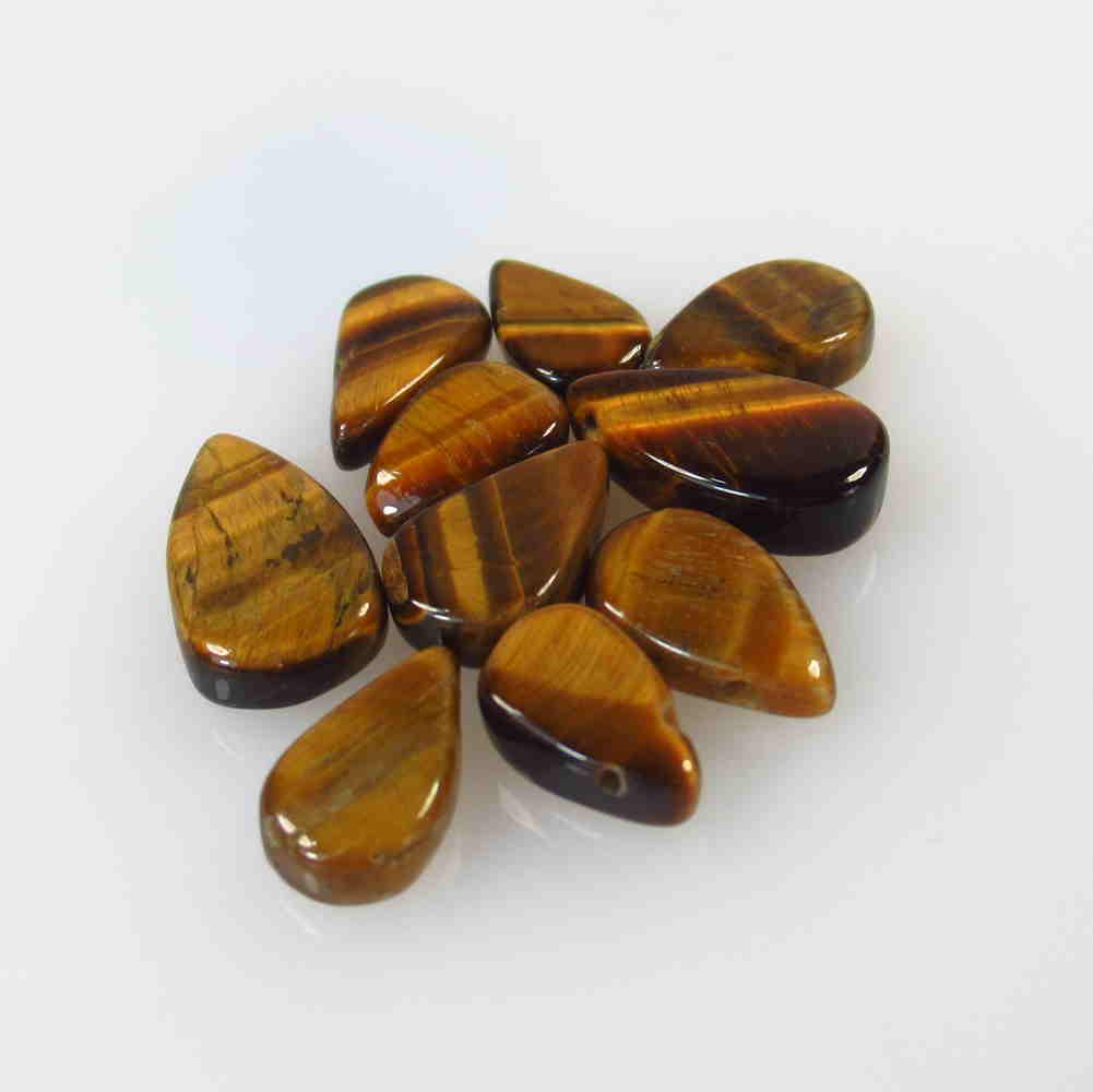 15.73 Ctw Natural 10 Tiger's Eye Pear Set (1 of 2)