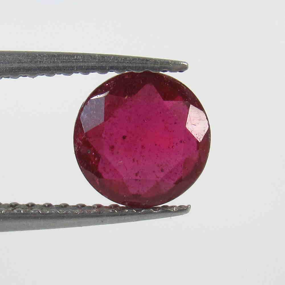 1.73 Ctw Natural Red Ruby Round Cut (1 of 1)