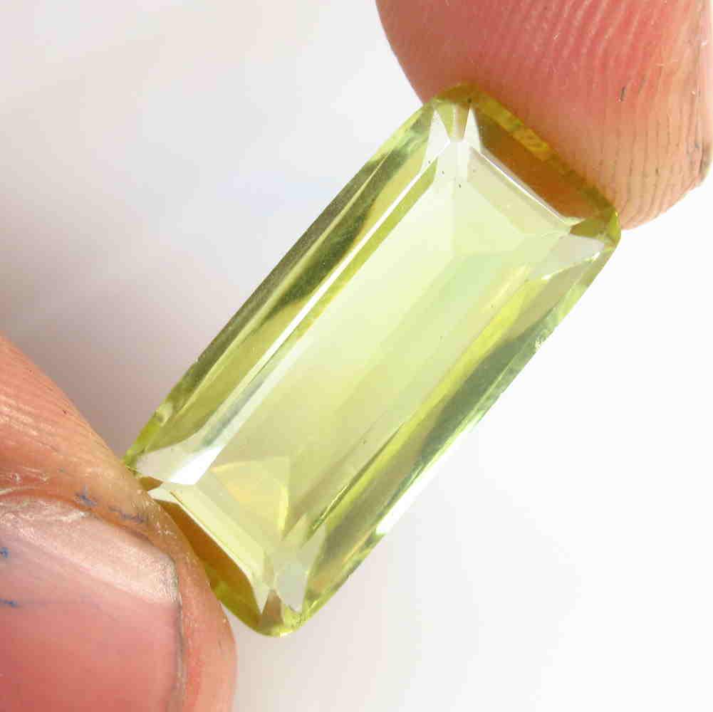 11.03 Ct Natural Lemon Quartz Octagon Cut: No Reserve! Title: 11.03 Ct Natural Lemon Quartz Octagon Cut Stone Clarity: VVS Gemstones: Natural Lemon Quartz Carat Weights: 11.03 Size/Dimensions: 22.00 x 9.70 x 6.80 mm Additional Information: Goo