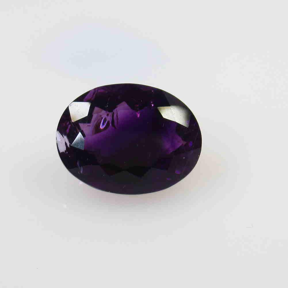 8.10 Ct Natural Dark Purple Amethyst Oval Cut (1 of 2)
