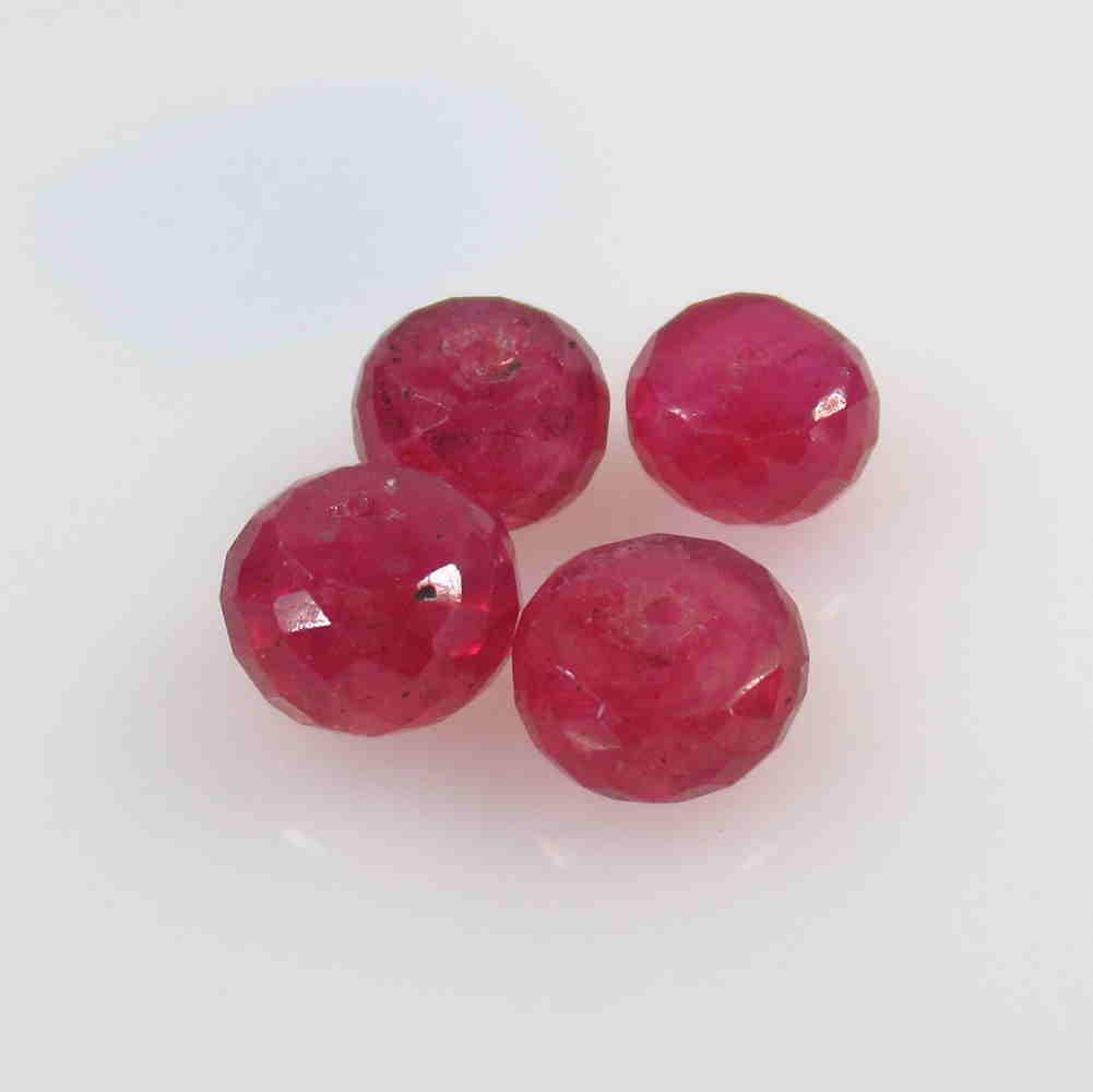 17.07 Ctw Natural 4 Mozambique Red Ruby Round Beads (1 of 2)