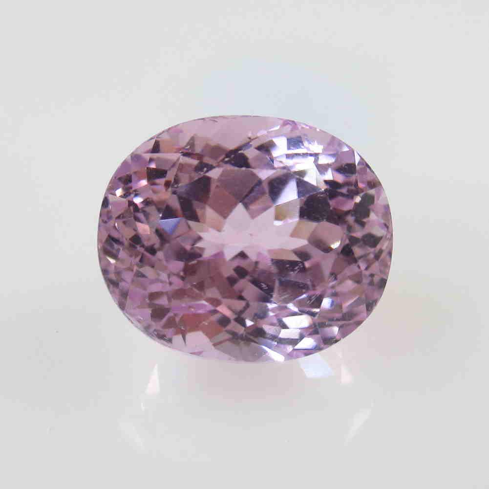 15.51 Ct Natural Sweet Pink Kunzite 15X12.5 mm Oval Cut (1 of 2)