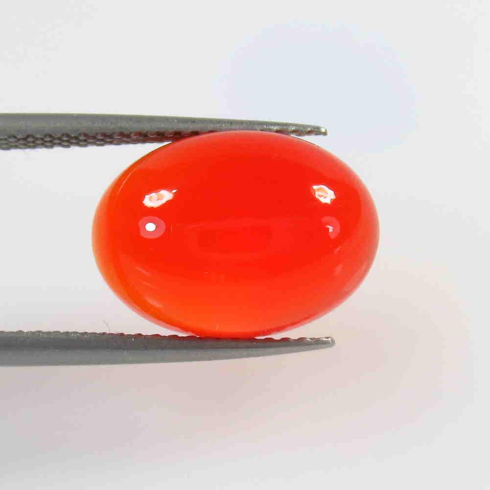 6.54 Ct Natural Carnelian Oval Cab: No Reserve! Title: 6.54 Ct Natural Carnelian Oval Cab Stone Clarity: Semi-Transparent Gemstones: Natural Carnelian Carat Weights: 6.54 Size/Dimensions: 14.20 x 10.30 x 5.80 mm Additional Information: 