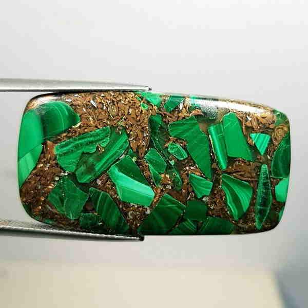 38.12 ct Natural Copper Malachite (1 of 5)