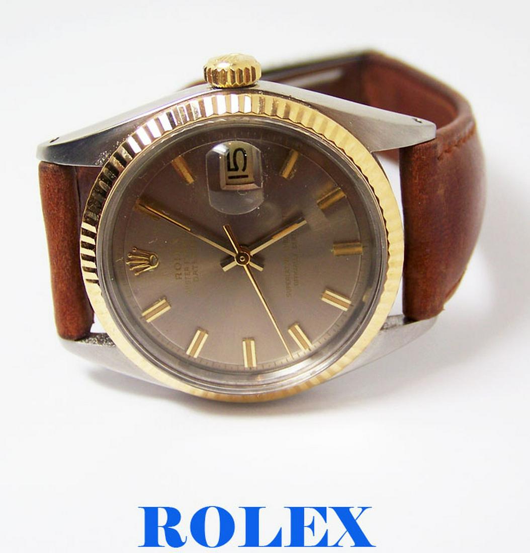Vintage S/Steel & 18k ROLEX DATEJUST Automatic Watch: Description Vintage S/Steel & 18k ROLEX DATEJUST Automatic Watch c.1966 Ref.1601* EXLNT? This Men's Rolex watch is Swiss made Great present for yourself or someone you love! Great present for vintage
