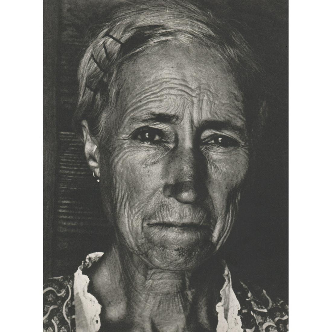 MARGARET BOURKE-WHITE - Sharecroppers Wife: Artist: MARGARET BOURKE-WHITE Print Title: Sharecroppers Wife; Locket, GA 1937 Medium: Sheet-fed Gravure Printing Date: 1970's Printed in Switzerland Image Size approx: 10 x 7.5 inches Margaret Bourke