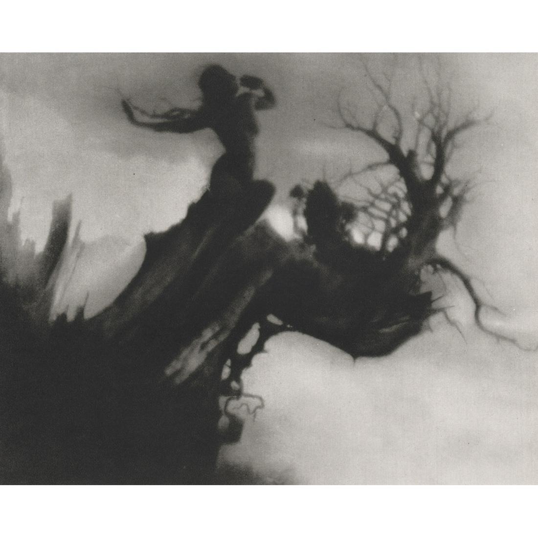 ANNIE W. BRIGMAN - The Storm Tree, 1912: Artist: ANNIE W. BRIGMAN Print Title: The Storm Tree, 1912 Medium: Sheet-fed Gravure Printing Date: 1970's Printed in Switzerland Image Size approx: 6 x 7.5 inches Anne Wardrope Brigman (née Nott) (1