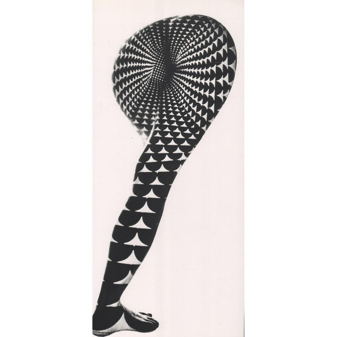 PHILIPPE HALSMAN - Salute to Op-Art: Artist: PHILIPPE HALSMAN Print Title: Salute to Op-Art Medium: Sheet-Fed Gravure Printed in 1970's Printed in Italy Image Size approx: 10.75 x 5 inches Philippe Halsman (1906-1979) was an American por