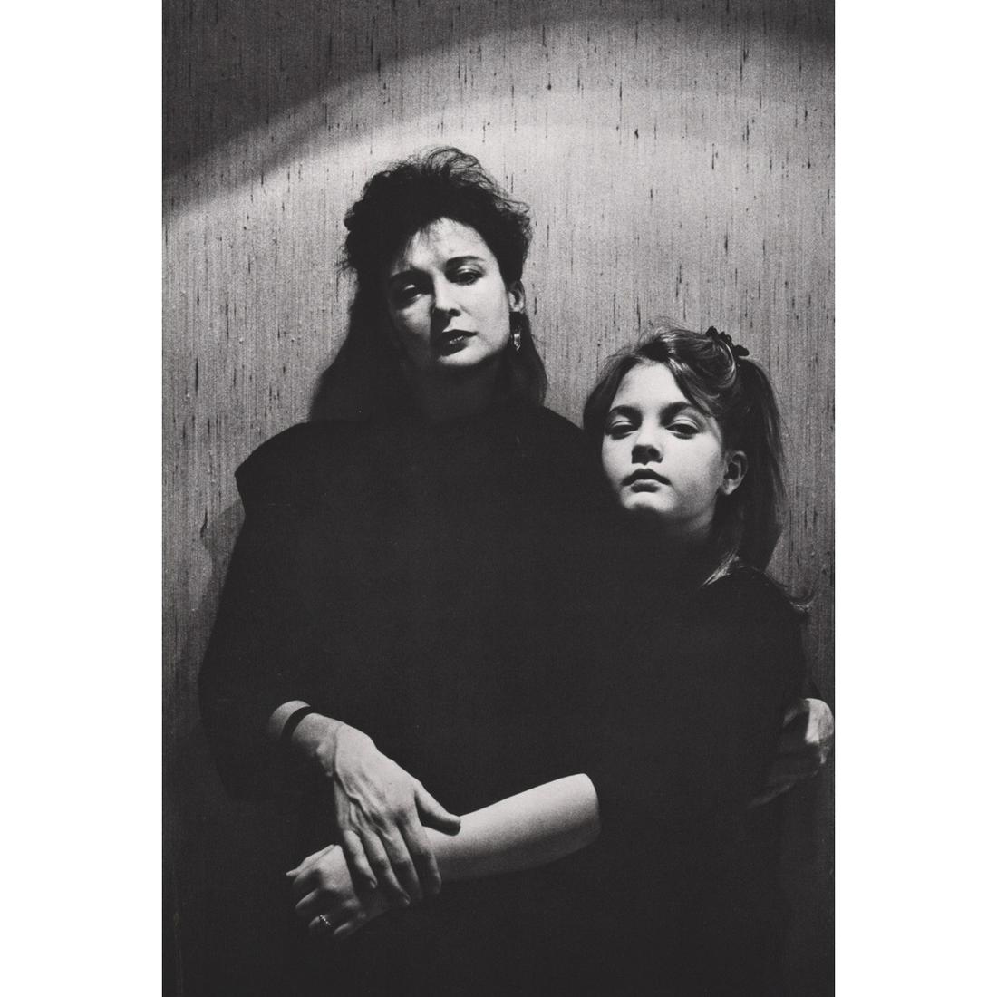 ALICE SPRINGS - Drew Barrymore & her Mother: Artist: ALICE SPRINGS Print Title: Drew Barrymore & her Mother, Paris 1985 Medium: Sheet-fed Gravure Printing Date: 1980s Printed in Japan Image size: 13.5 x 9 inches June Newton (b 1923) is an Austra
