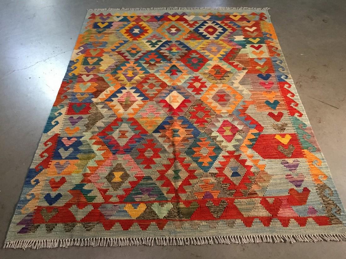 COLORFUL HAND KNOTTED KLIM 5.0x6.7 (1 of 9)