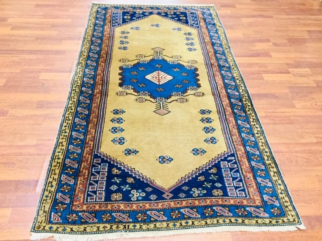Antique Turkish Camel Hair Rug-2124 (1 of 6)
