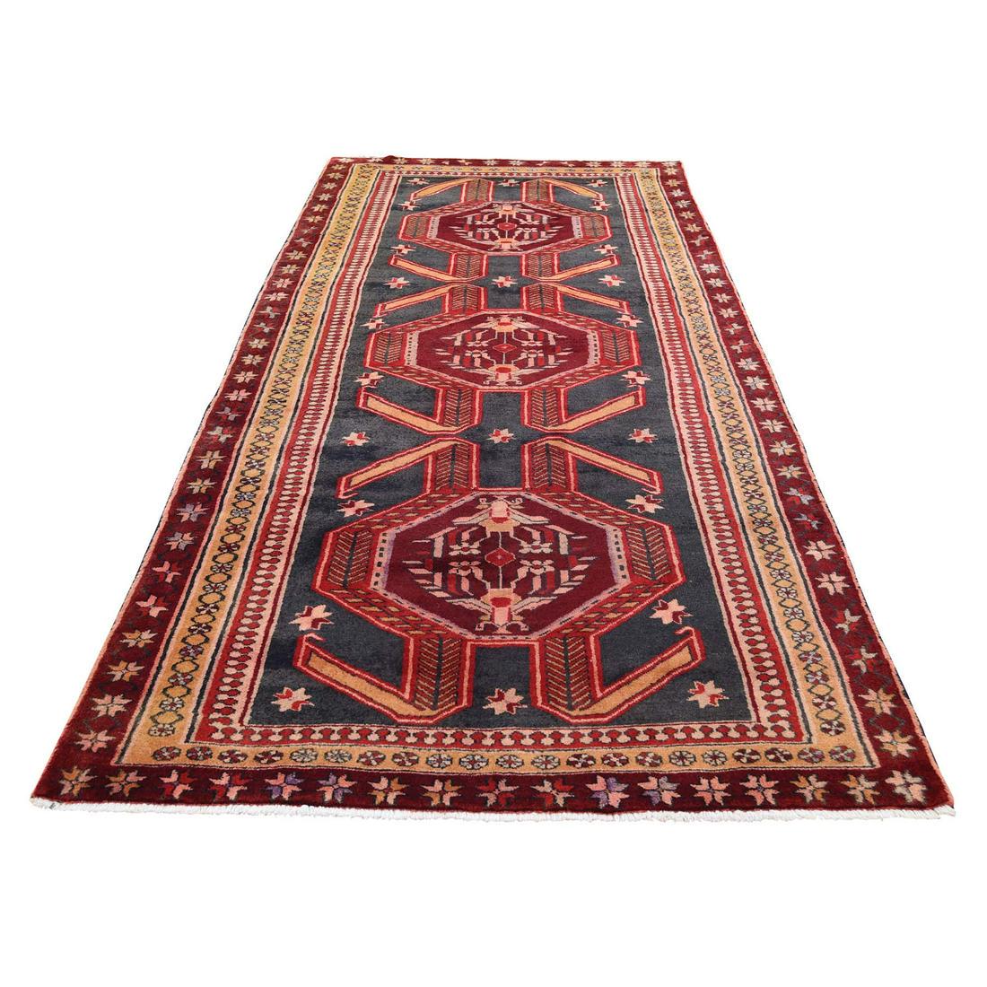 Vintage Persian Northeast Pure Wool Wide Runner (1 of 6)