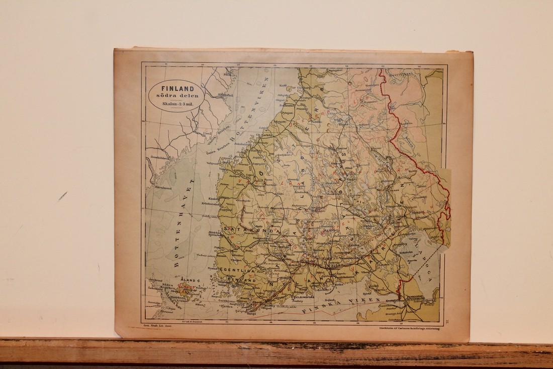 1877 Map of Finland (1 of 3)