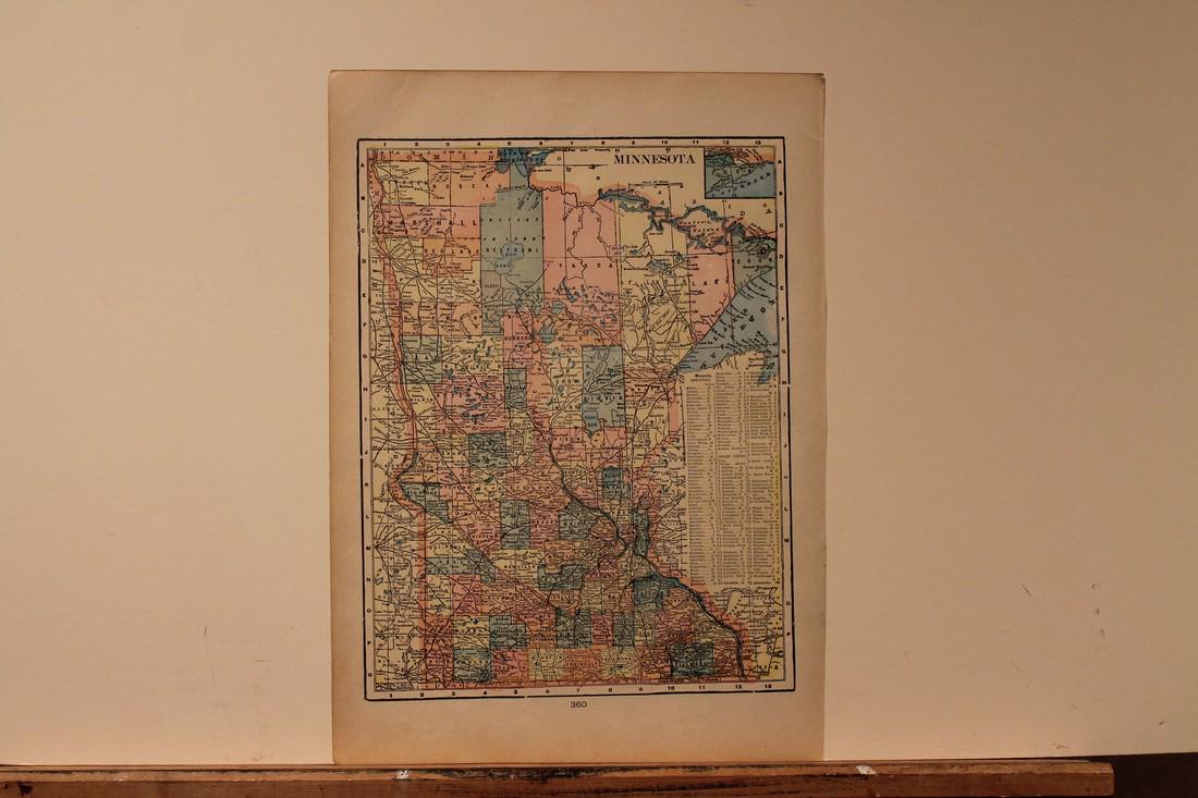 1887 Map of Minnesota (1 of 3)