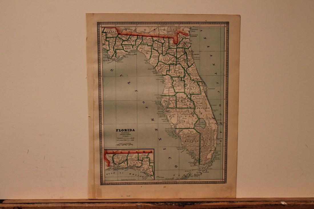 1883 Map of Florida (1 of 3)