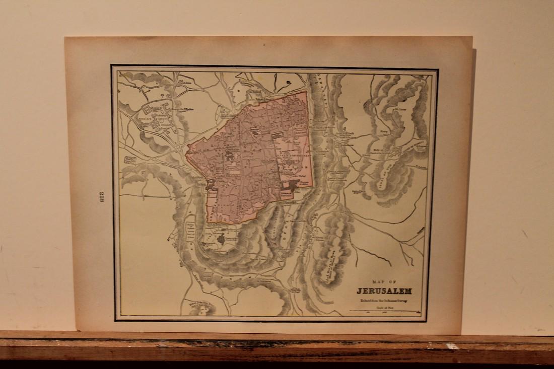 1888 Map of Jerusalem (1 of 3)