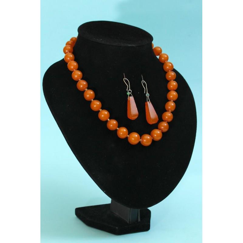 46 g natural Baltic amber set of necklace and earrings (1 of 10)