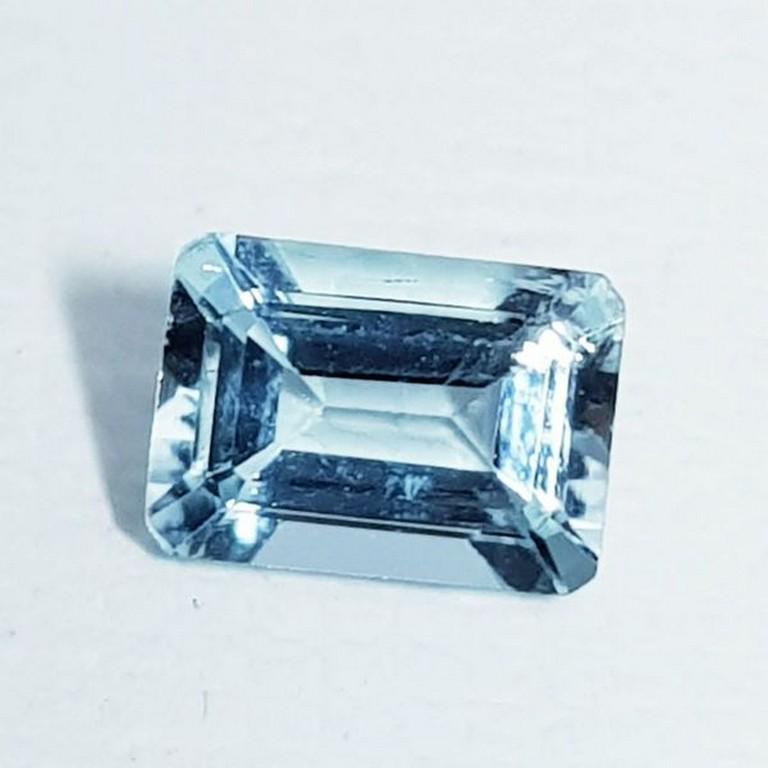 0.80 ct Natural Aquamarine Emerald Cut (1 of 4)
