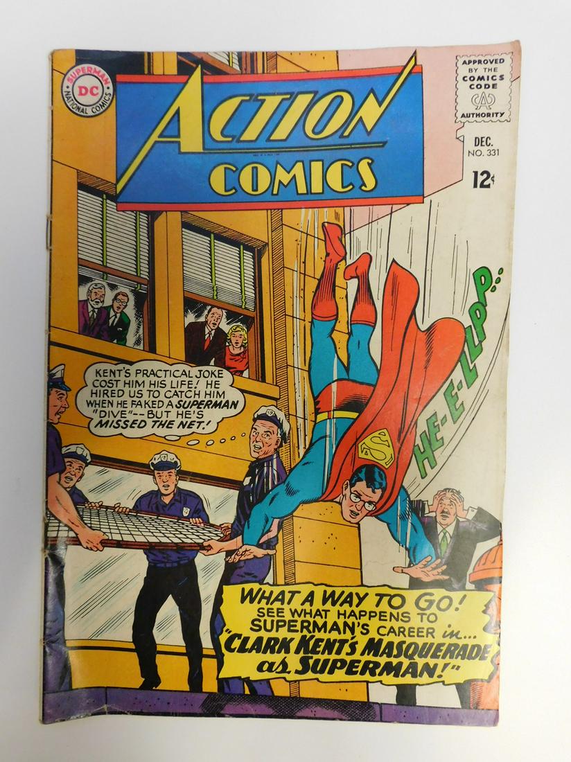 Action Comics #331: No Reserve! Action Comics #331: VG- Shipping: Individual Comics: Flat-rate of $9.99 (1-8 comics) or $19.99 (9+ comics) to anywhere within the contiguous U.S. International: Foreign shipping rates are 