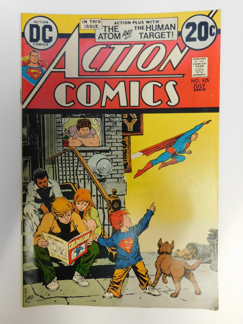 Action Comics #425: No Reserve! Action Comics #425: VG+ Shipping: Individual Comics: Flat-rate of $9.99 (1-8 comics) or $19.99 (9+ comics) to anywhere within the contiguous U.S. International: Foreign shipping rates are 