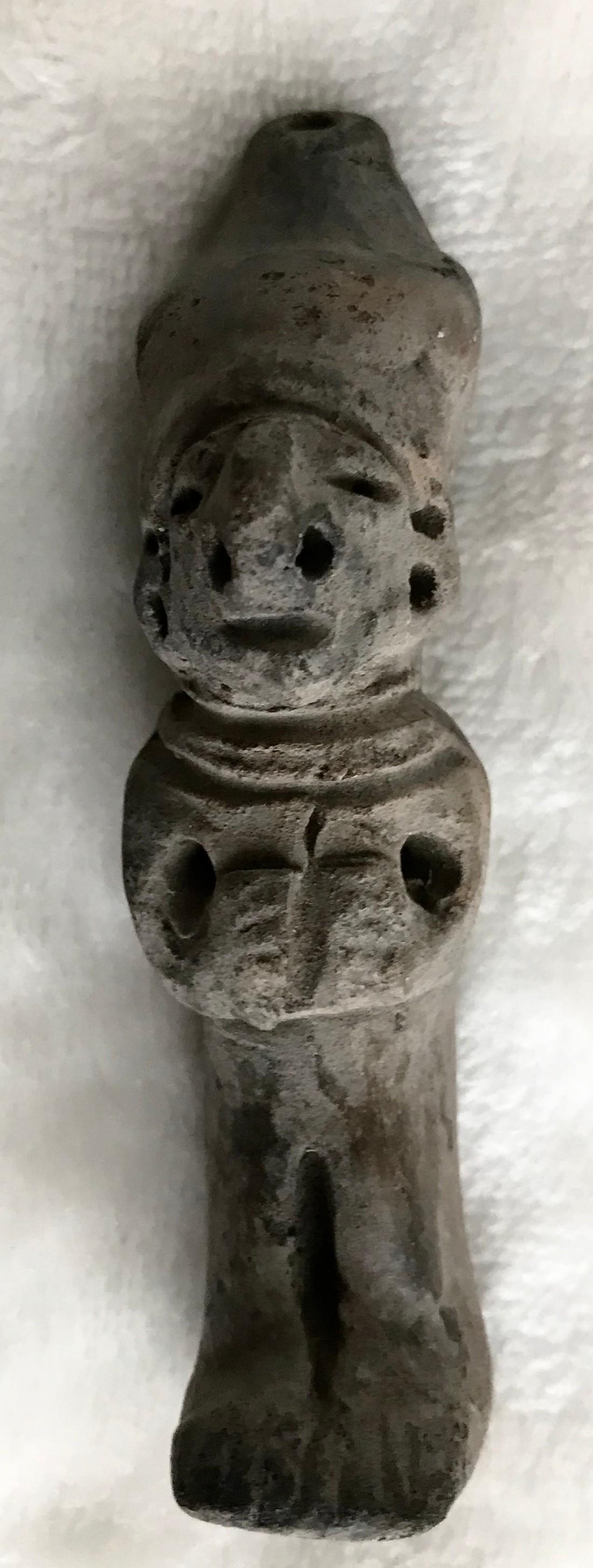 Pre-Columbian Art Idol Whistle, from the Estate of: Title: Pre-Columbian Art Idol Whistle, from the Estate of Archaeologist, Robert F. Marx. Description: Pre-Columbian Art Idol Whistle, from the Estate of Archaeologist, Robert F. Marx.Sir Robert F. Mar
