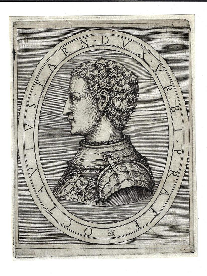 17th C Engraving Roman Caeser Octavius (1 of 1)