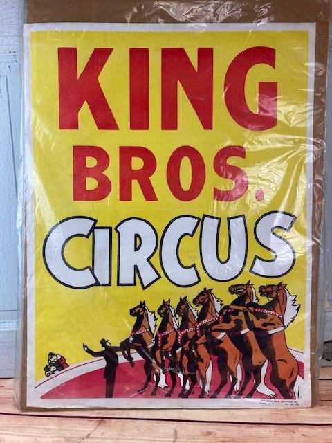Vintage King Bros. Circus Poster (1 of 6)
