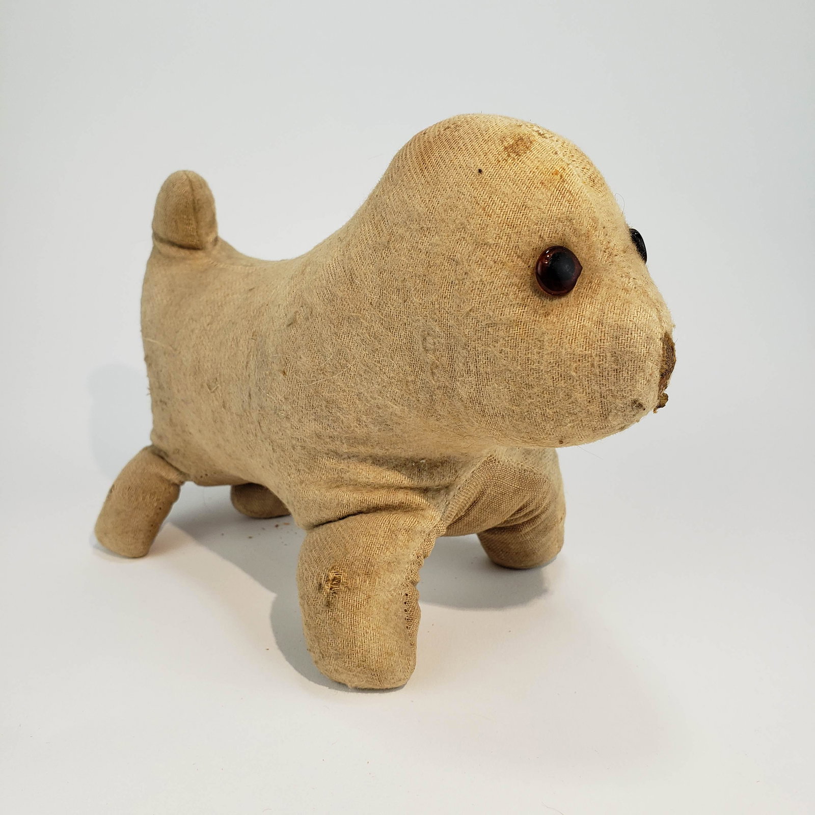Primitive Cloth Stuffed Dog (1 of 4)