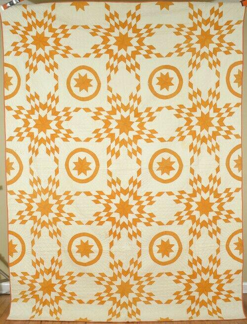 1880's Cheddar Stars Quilt (1 of 7)