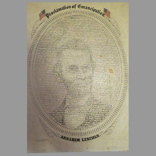 Abraham Lincoln Proclamation of emancipation Print (1 of 8)