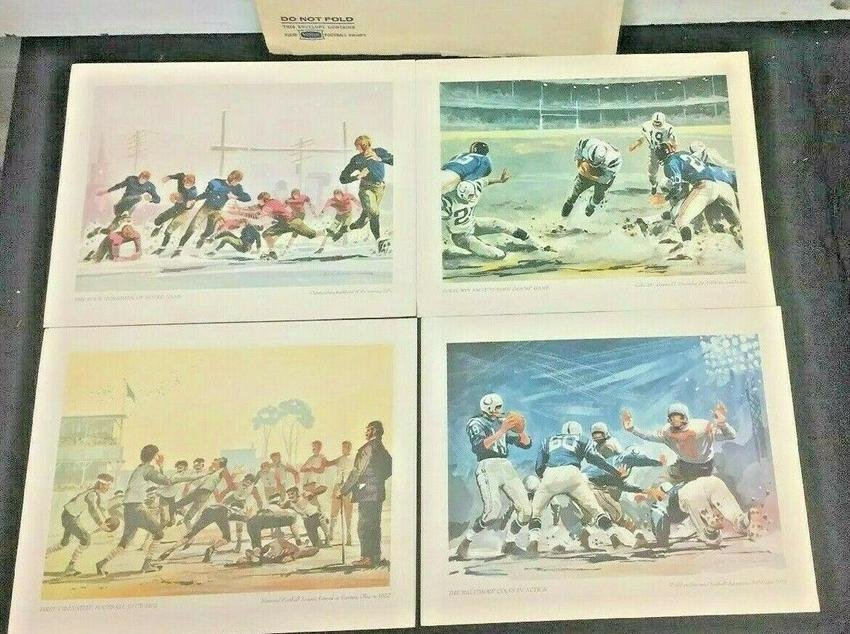 Vintage National Beer Football Prints Baltimore Colts (1 of 8)