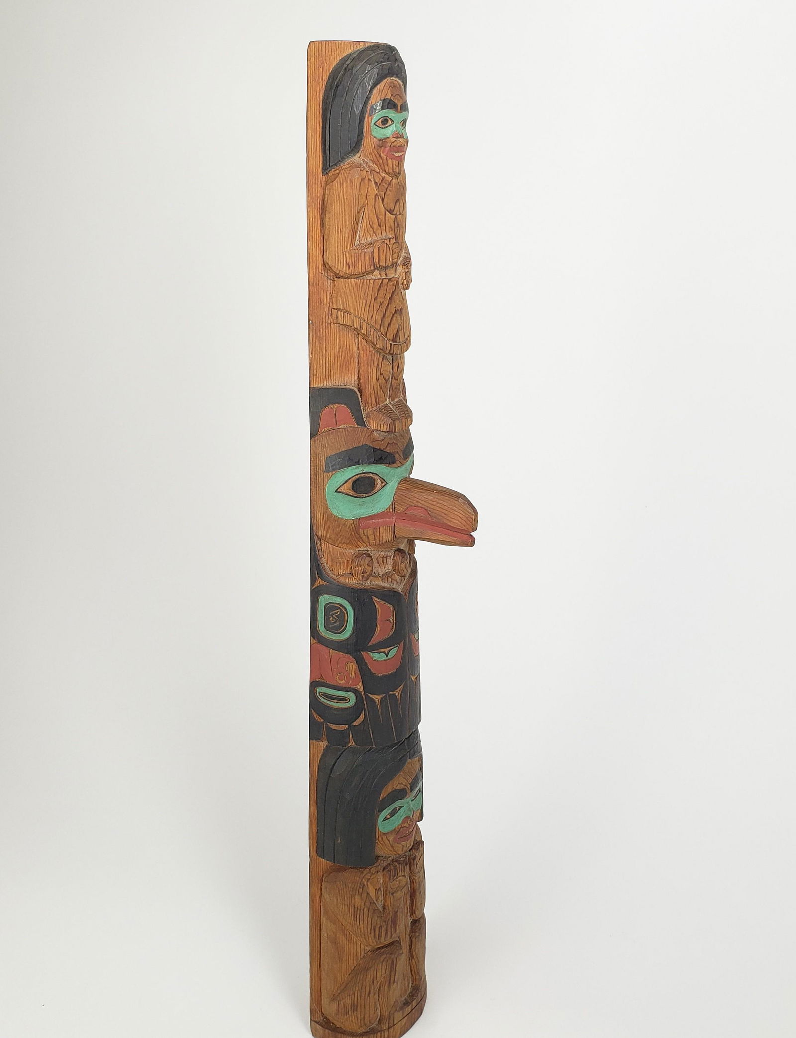 Tlingit Carved Totem, Tommy Joseph signed, dated '94 (1 of 5)