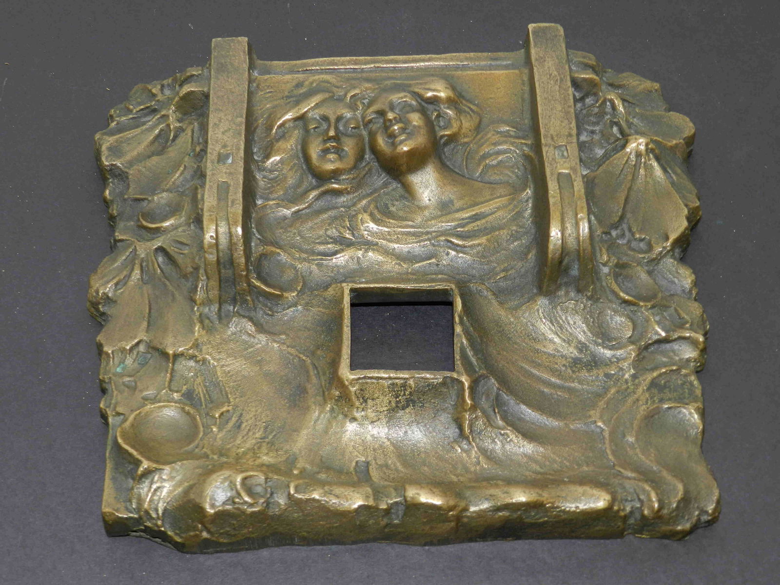 Figural Bronze Inkwell (1 of 3)