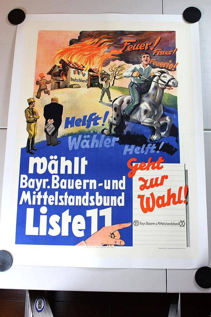 Geht Zur Wahl! (Munich, 1932) Election Poster 47.2" x (1 of 1)