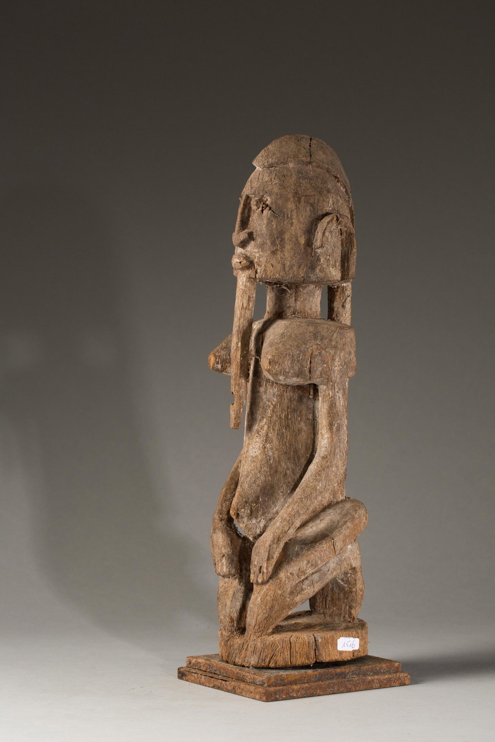 Wooden Statue, Dogon people, Mali: Title: Wooden Statue, Dogon people, Mali Materials: wood Size: 38 x12x12 Reserve: $200.00 Shipping: Domestic: Flat-rate of $70.00 to anywhere within the contiguous U.S. International: Foreign shipping