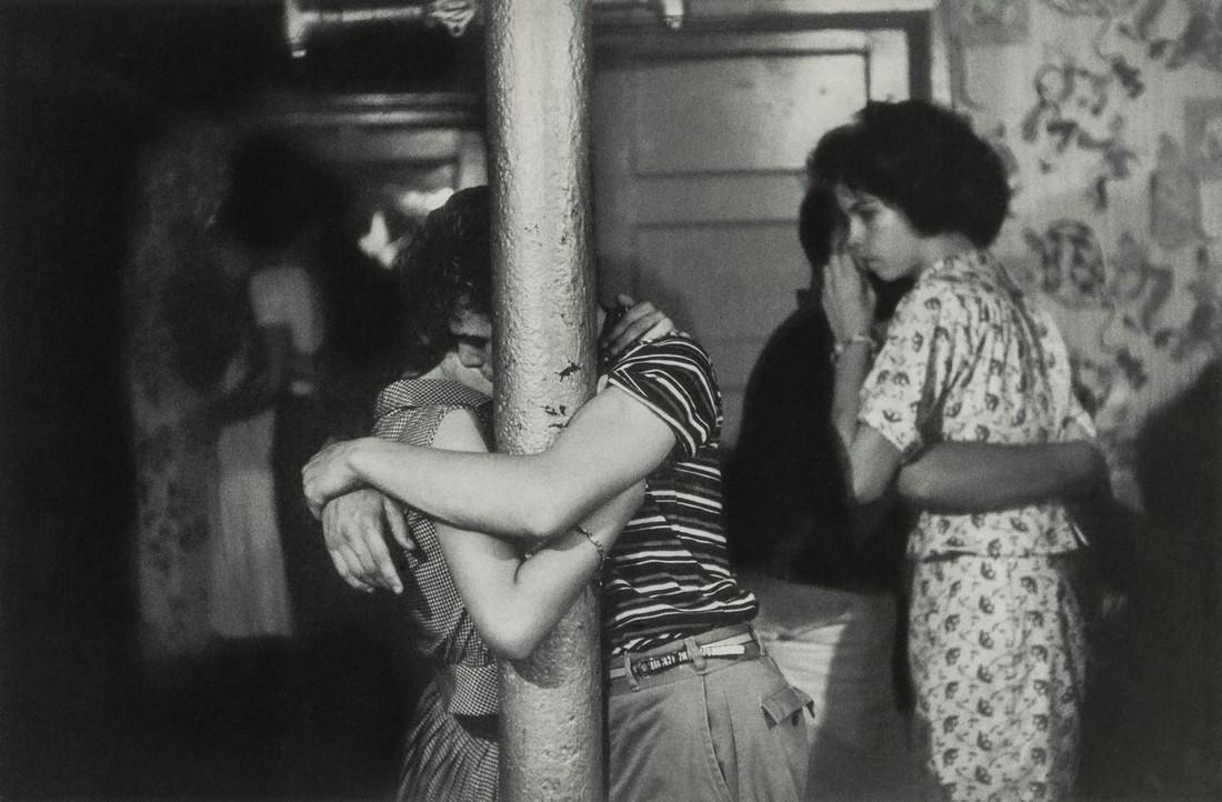 BRUCE DAVIDSON - Makeout Party, Brooklyn, 1959: Artist: BRUCE DAVIDSON Title: Makeout Party, Brooklyn, 1959 Medium: Photo Litho, 2016, Spain Dimensions: 8.75x5.75" Description: Heat Wax Mounted on 8.5x11" Conservation Board Artist Bio: Bruce Davids